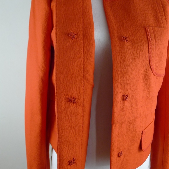 Comptoir Des Cotonniers Molia Cotton Orange Jacket - Picture 4 of 6